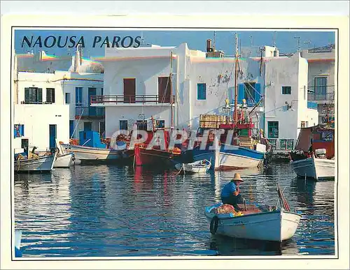 Moderne Karte Grece Naousa Paros Bateaux