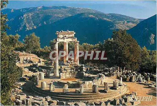 Moderne Karte Grece Delphi Temple of Athena