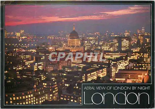 Cartes postales moderne London Aerial view of London by Night