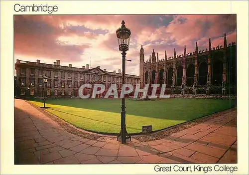 Cartes postales moderne Cambridge Great Court Kings College