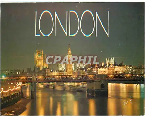 Moderne Karte The London Skyline by Night