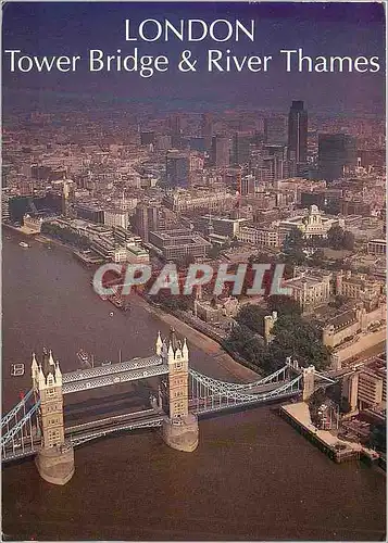 Moderne Karte London Tower Bridge and River Thames