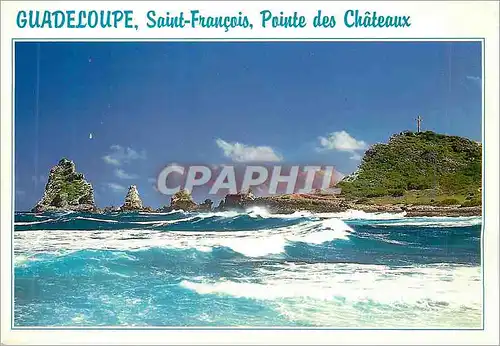 Moderne Karte Guadeloupe Saint Francois Pointe des Chateaux