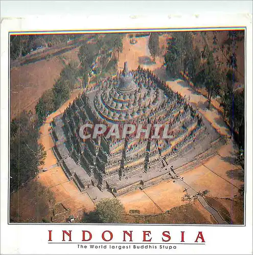 Moderne Karte Indonesia The World Largest Buddhis Stupa