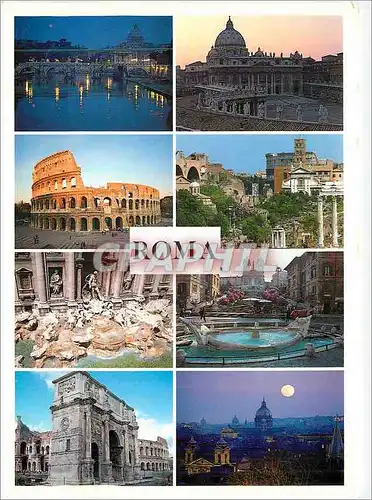 Cartes postales moderne Roma Ponte Angelo E San Pietro Piazza S Pietro