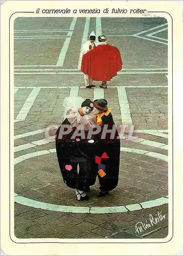 Cartes postales moderne Venezia Il Carnevale a Venezia di Fulvio Roiter