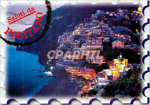Cartes postales moderne Costeira Amalfitana Saluti da Positano di Notte
