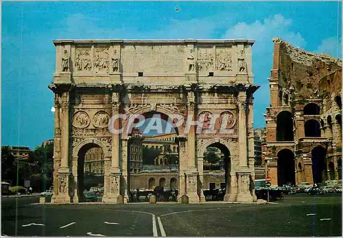 Moderne Karte Rome L'Arc de Constantin Il fut Erige en 315 pour Commencer la Victoire de L'Empereur Constantin