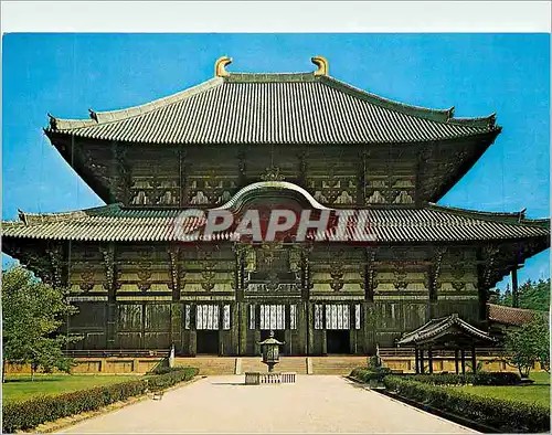 Cartes postales moderne National Theasure The Hall for the Great image o fTodaiji Temple Japon Japan