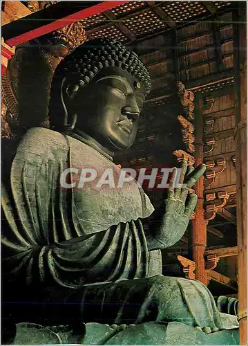 Cartes postales moderne National Theasure The Sepentary Great Image of Buodha Todaiji Temple Japon Japan