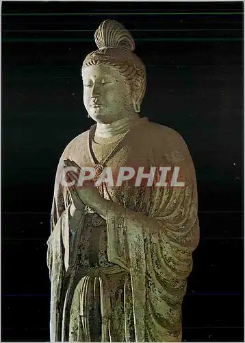 Moderne Karte The Statue of Gakko Bosatsu or Buddhist Saint Todaiji Temple Japon Japan