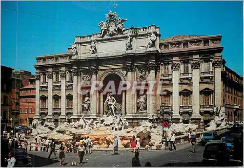 Cartes postales moderne Rome La Fontaine de Trevi Il y a de Nombreusses fontaines a Rome mais le plus populaire est sans
