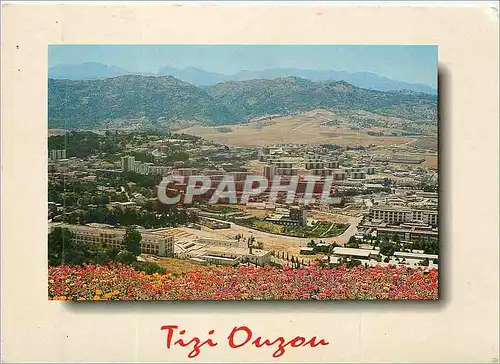 Moderne Karte Tizi Ouzou (Algerie) Vue Generale