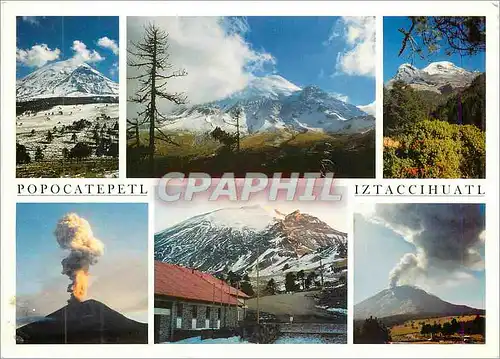 Cartes postales moderne Estado de Mexico Popocatepetl Ixtaccihuatl Different aspects de Volcanes Volcan