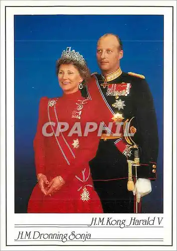 Cartes postales moderne Norge H M Kong Harald V H M Dronning Sonja
