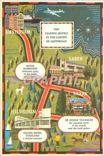 Cartes postales moderne Holland The Garden of Amsterdam vion Amsterdam