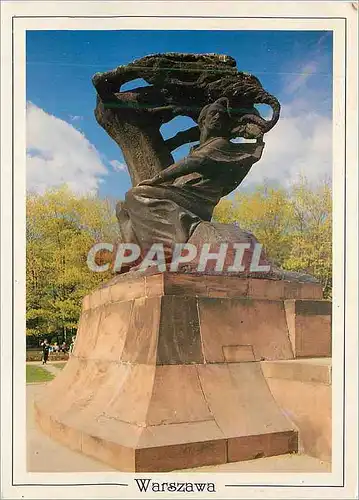 Cartes postales moderne Warsaw (Warszawa) Chopin Monument in Kazienki