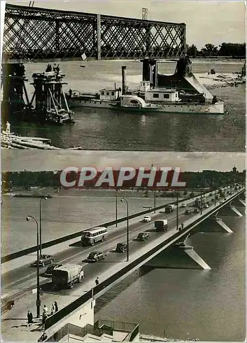 Cartes postales moderne Warszawa Most Slasko Dabrourski Bateau