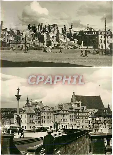 Cartes postales moderne Warszawa Place Zamkowy Militaria