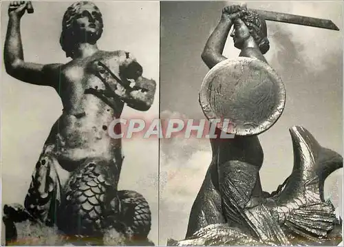 Cartes postales moderne Warszawa Pasag Syreny Militaria