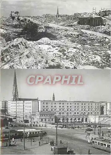 Cartes postales moderne Warszawa Murauow Tramway Militaria