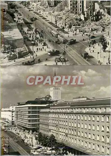 Cartes postales moderne Warszawa Aleje Jerozolimskie Tramway Militaria