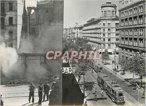 Cartes postales moderne Warszawa Fregment ul Marszaikowskiej Militaria Tramway