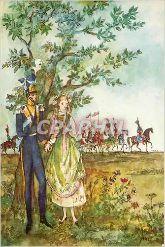 Cartes postales moderne Biuro Wydawnicze Ruch Warszawa 1971 Ilustrowal Jan Marcin Stancer Militaria