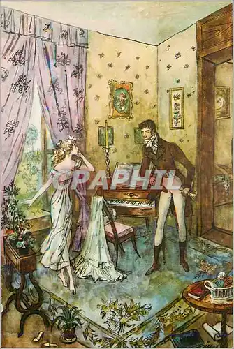 Cartes postales moderne Biuro Wydawnicze Ruch Warszawa 1971 Ilustrowal Jan Marcin Stancer Piano