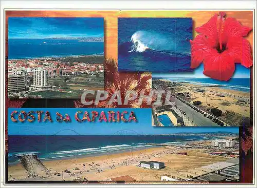 Cartes postales moderne Costa da Caparica Praia do Traquino Panoramica Faz do Tejo e Costa da Linha de Cascais