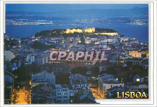 Cartes postales moderne Lisboa Anoitecer no Castelo de Sao Jorge