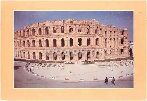 Moderne Karte El Jem Charmes de Tunisie Amphitheatre Romain