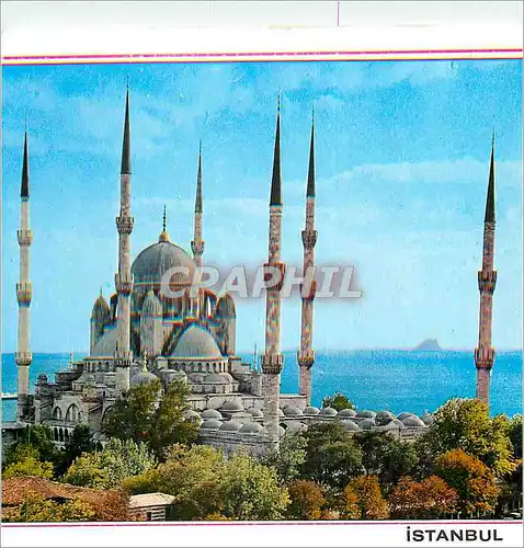 Moderne Karte Istanbul Turkiye Le Mosaic Bleue Mosque Mosquee