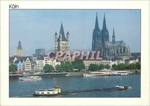 Moderne Karte Koln Bateau