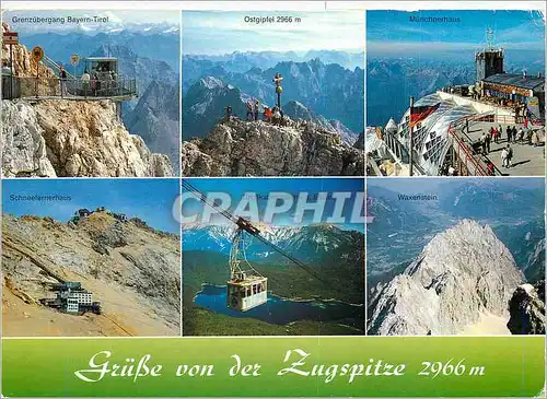 Cartes postales moderne Grube von der Zugspitre 2966 m