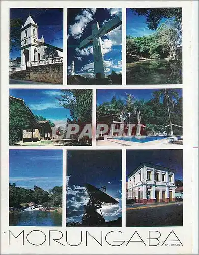 Cartes postales moderne Morungaba Igreja Santo Antonio Cruzeiro Pousada Quinta dos Caldas Rio Jaguai Embratel Espaco Cul