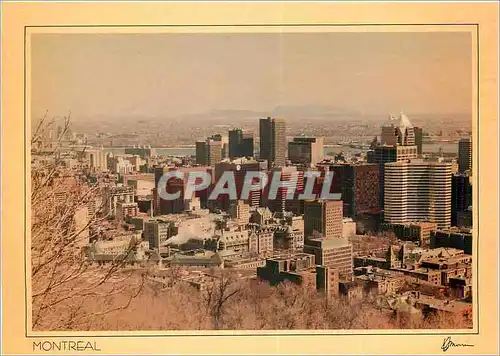 Cartes postales moderne Montreal Le Centre Ville vu du Mont Royal