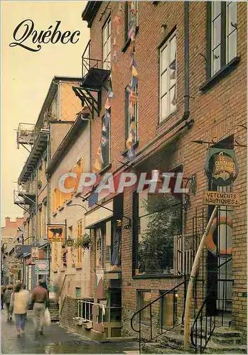 Cartes postales moderne Quebec Rue Petit Champlain Vetements nautiques