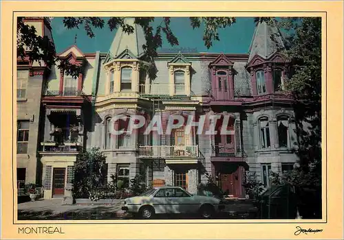 Moderne Karte Montreal St Louis Square Architecture et Couleurs