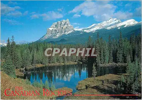 Moderne Karte The Canadian Rockies Banff National Park