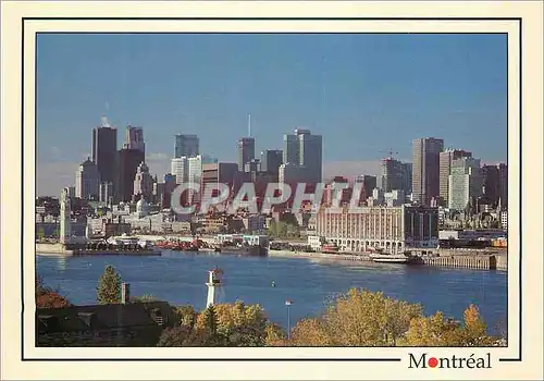 Moderne Karte Montreal et le St Laurent