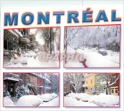 Cartes postales moderne Montreal Les Joies de la Neige a Montreal