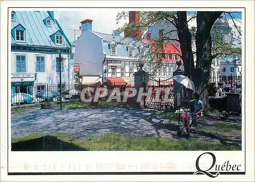 Cartes postales moderne Quebec Un artiste Peinte a l'Oeuvre pres de la Rue Ste Anne