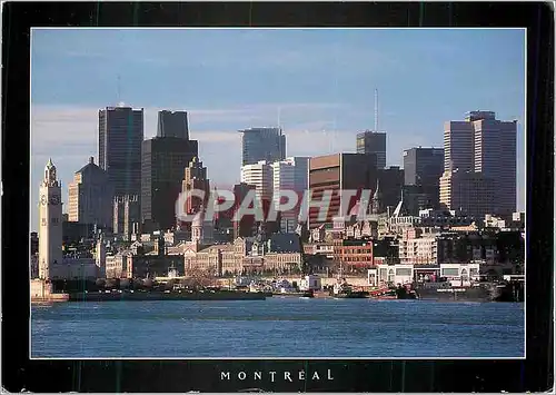 Cartes postales moderne Montreal Le Vieux Port et le Centre Ville