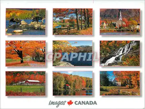 Moderne Karte Images Canada Paysages d'Automne dans l'Est du Canada