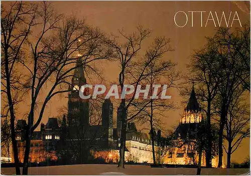 Cartes postales moderne Ottawa Les Edificesd u Parlement en Hiver