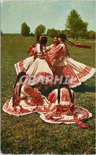 Cartes postales moderne Yugoslavia The Ensemble Lado (Zagreb) Ples iz Posavine A Croatian Folk dance from Posavine