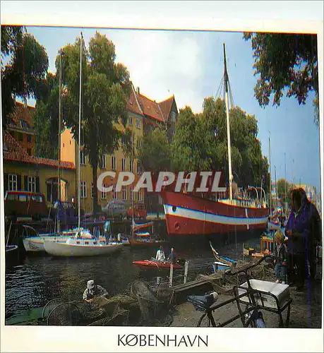 Cartes postales moderne Kobenhavn Christianshavn Canal Bateau