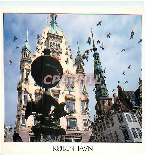Cartes postales moderne Kobenhavn The Stork Fountain at Amagertorv