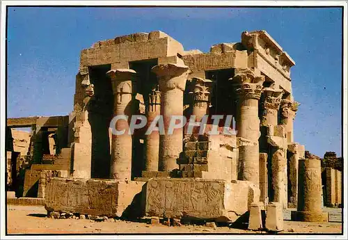 Cartes postales moderne Egypt Komombo Temple Interieure